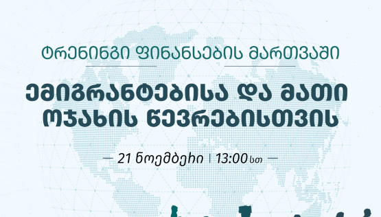 ფინედუ ემიგრანტებისა და მათი ოჯახის წევრებისთვის ტრენინგს გეგმავს